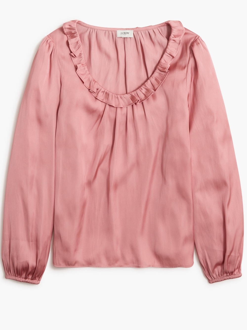 J. Crew Ruffled Scoop-Neck Blouse